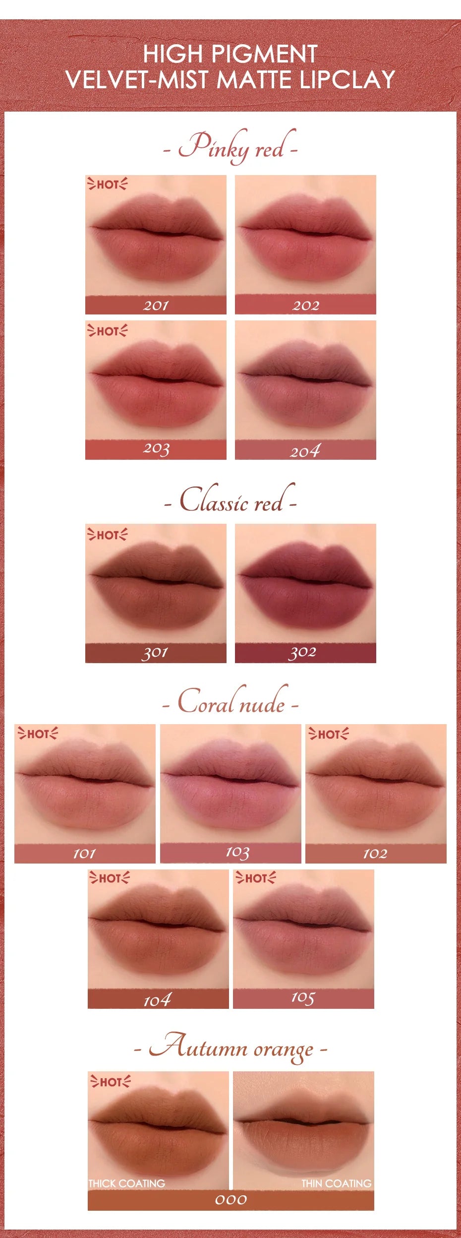 FOCALLURE Matte Lipstick Velvet Mist Lip Clay Not Dry Lip Cream 25 Color Nude Lip Stick Waterpoof Lip Cosmetic Makeup Wholesale