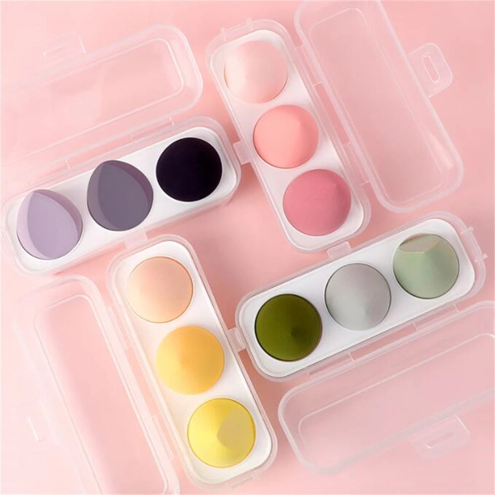 3/4pcs Makeup Sponge Blender Beauty Egg Cosmetic Puff Foundation Sponges Powder Puffs Women Make Up Accessories Beauty Tools