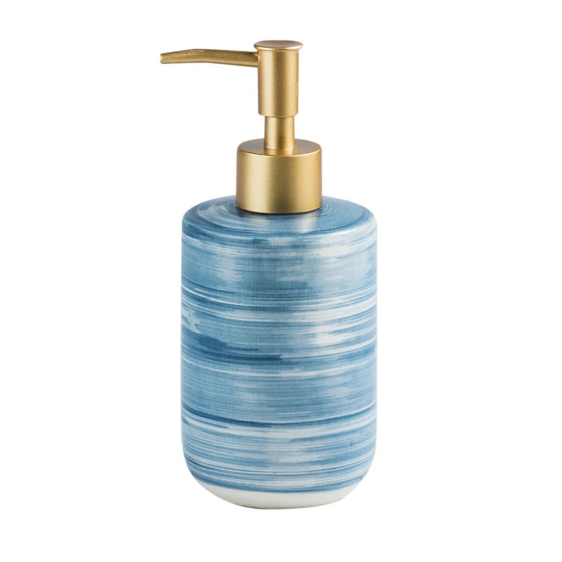 Nordic Bathroom Decor Ceramic Hand Sanitzer Gel Holder Lotion Dispenser Bottle Kitchen Sink Soap Dispenser Liquid Soap Bottle