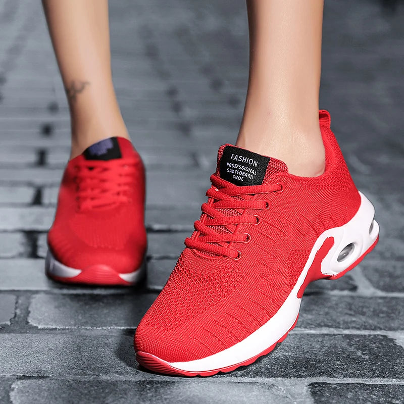 New Trend Women's Air Cushioning Casual Sneakers Breathable Autumn Spring Office Lady Work Walking Girls Students Sports Shoes