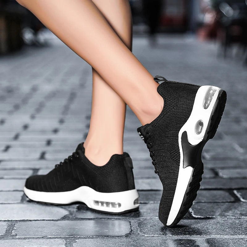 New Trend Women's Air Cushioning Casual Sneakers Breathable Autumn Spring Office Lady Work Walking Girls Students Sports Shoes