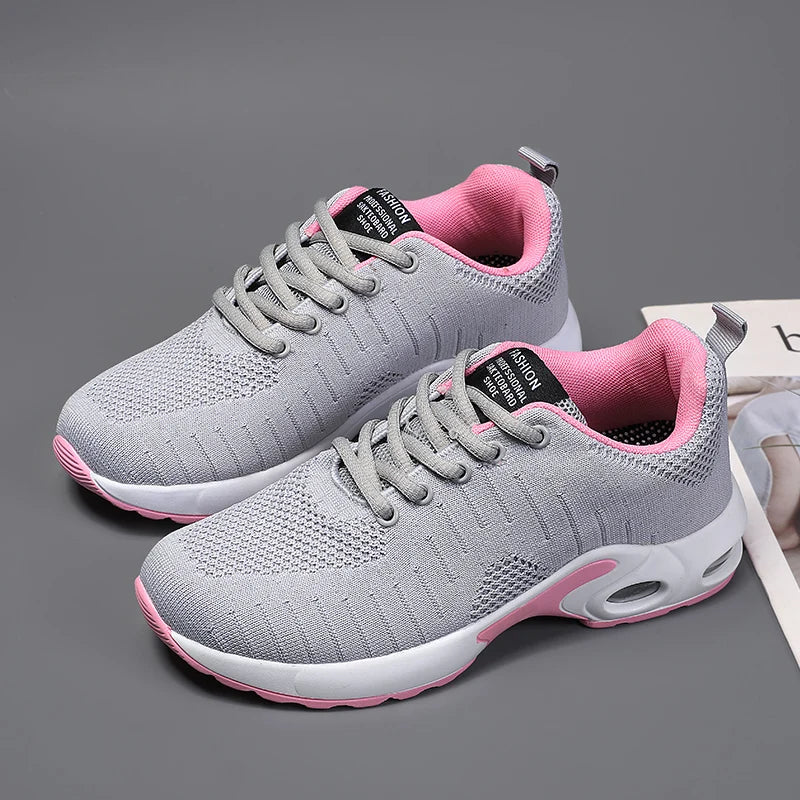 New Trend Women's Air Cushioning Casual Sneakers Breathable Autumn Spring Office Lady Work Walking Girls Students Sports Shoes