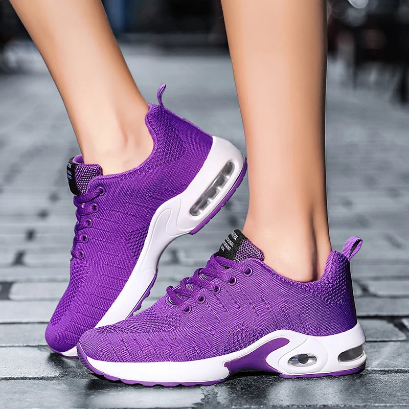 New Trend Women's Air Cushioning Casual Sneakers Breathable Autumn Spring Office Lady Work Walking Girls Students Sports Shoes