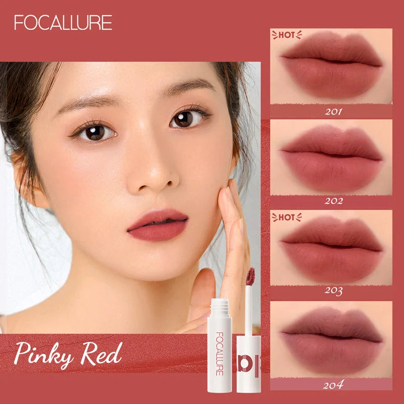 FOCALLURE Matte Lipstick Velvet Mist Lip Clay Not Dry Lip Cream 25 Color Nude Lip Stick Waterpoof Lip Cosmetic Makeup Wholesale