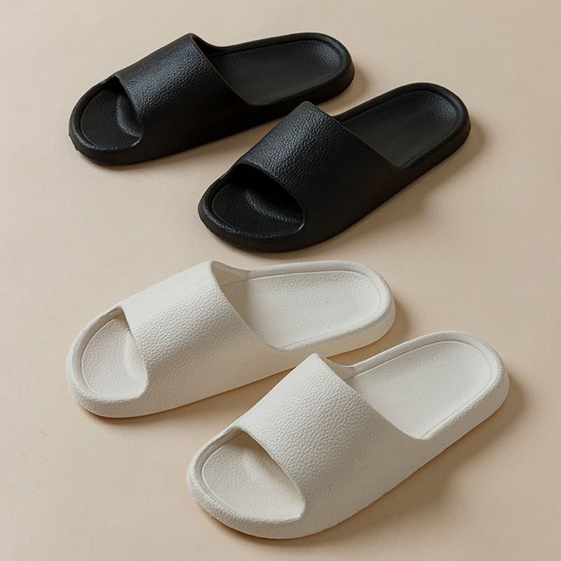 Men Sandals Flip Flops Women Slippers Solid Color Simple Non-Slip Soft Sole Slides Shower Slippers Outdoor Couple Shoes Sandals