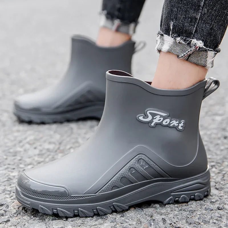 Fishing Shoes Men 2023 New Outdoor Non-slipShoes Shaxi Fishing Rain Boots Durable Waterproof Rubber Fishing Shoes working boots