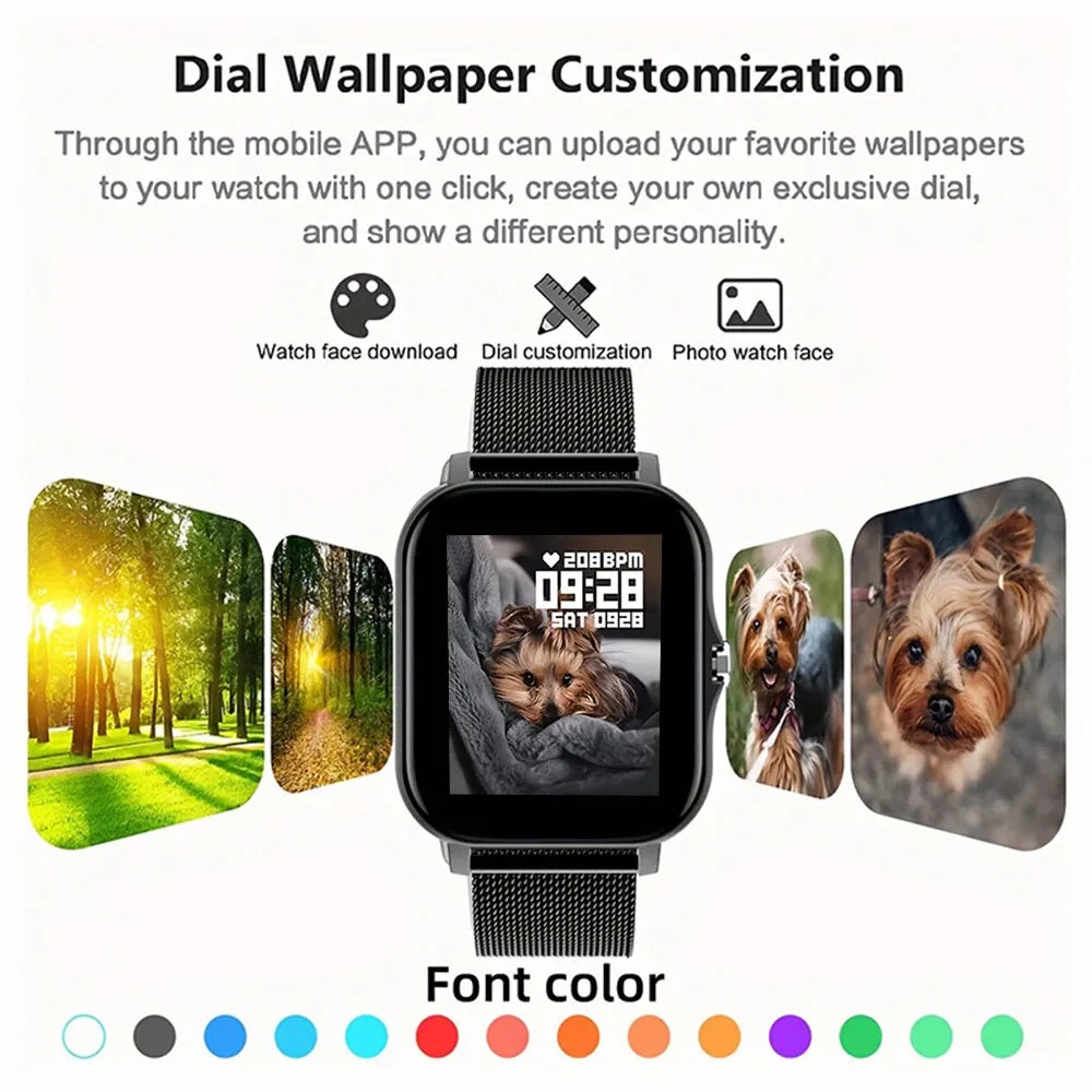 2023 Smart Watch Telefono Android Schermo a colori da 1,44 pollici Bluetooth