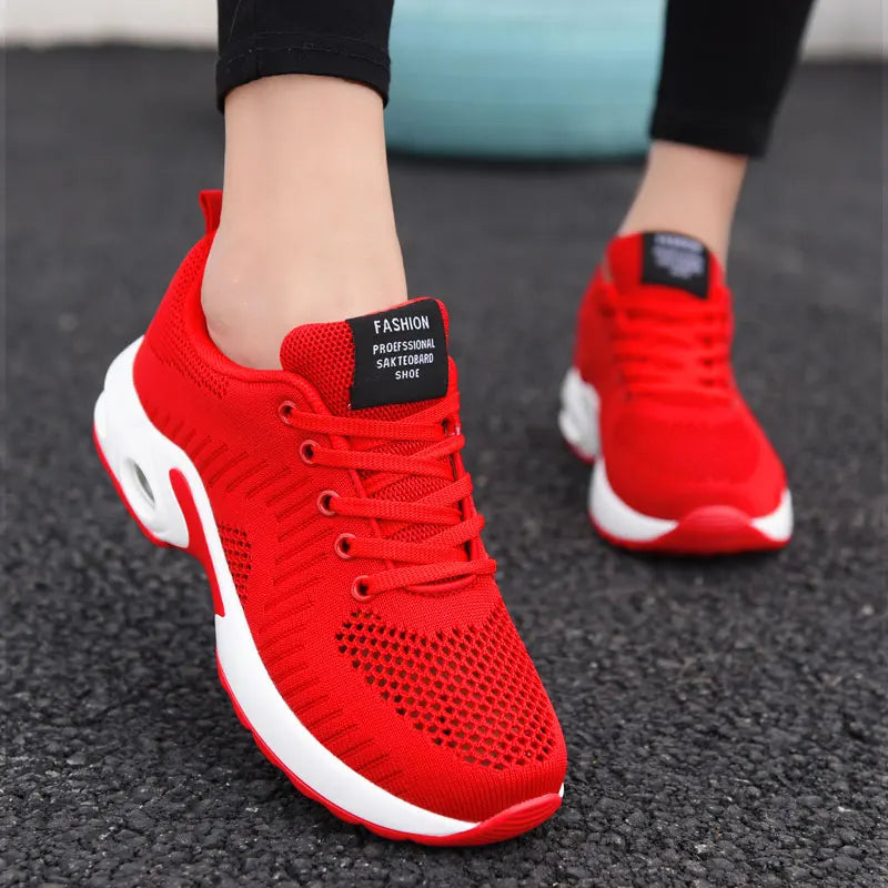 New Trend Women's Air Cushioning Casual Sneakers Breathable Autumn Spring Office Lady Work Walking Girls Students Sports Shoes