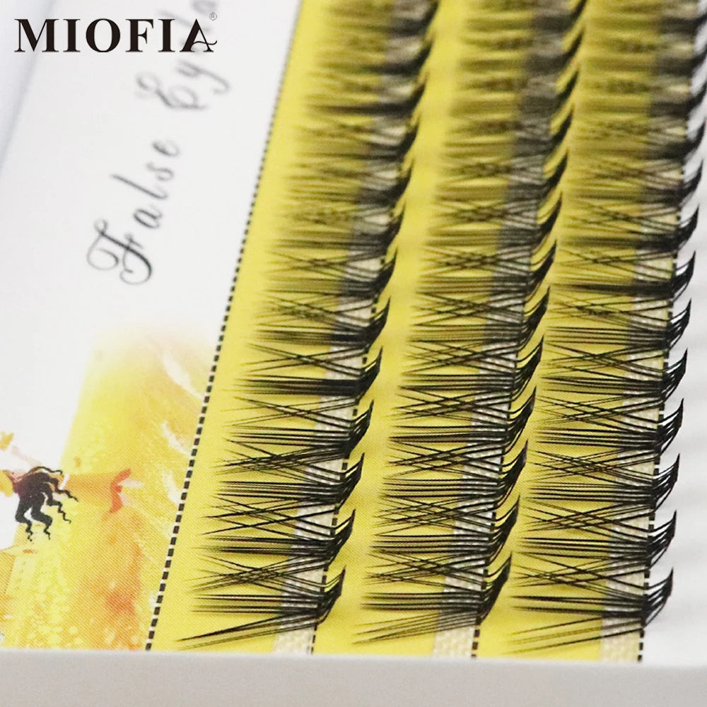 20D L-type Cluster Eyelash Extension Natural Soft Lashes 1 box/60 Bundle 3D Russian Individual Eyelashes bunches Makeup Cilia