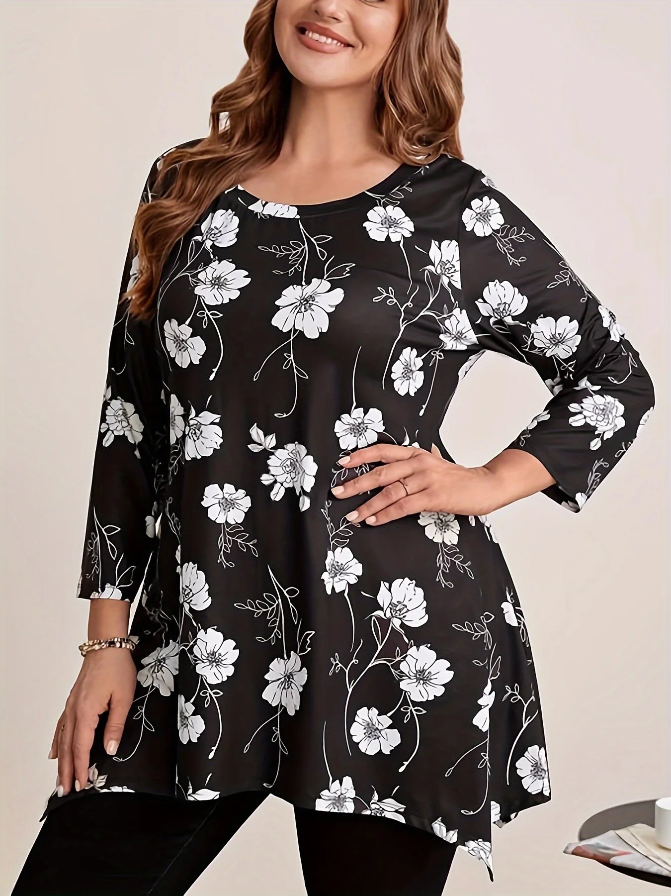 Women's Plus Size Floral Print