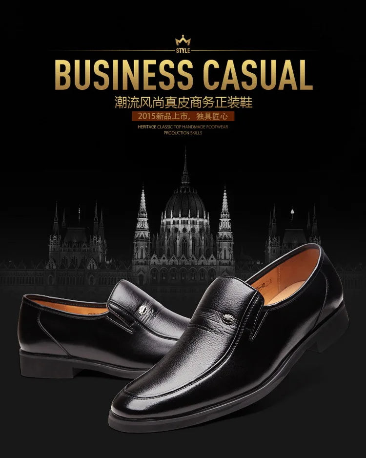 Leather Men Formal Shoes Luxury Brand 2022 Men's Loafers Dress Moccasins Breathable Slip on Black Driving Shoes Plus Size 38-44