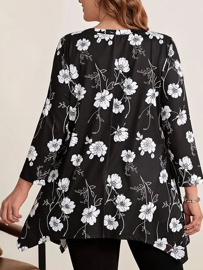 Women's Plus Size Floral Print