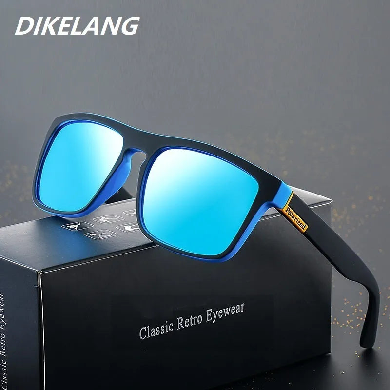 Fashion Square Vintage Polarized Sunglasses Men Women Retro Driving Fishing Luxury Brand Designer Sun Glasses UV400 Eyewear ochiali