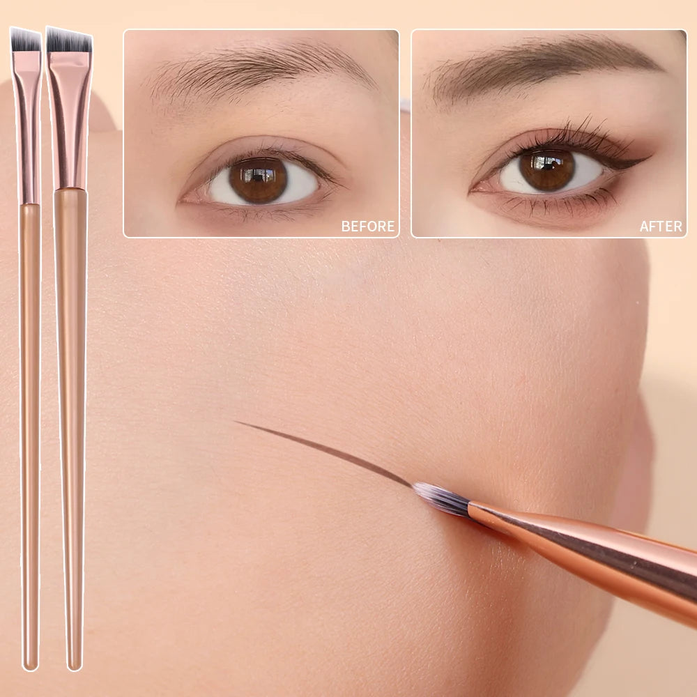 Professional Eyebrow Eyeliner Brushes Soft Angled Blade Thin Flat Contouring Brow Eye Liner Makeup Brush Women Eyes Makeup Tools