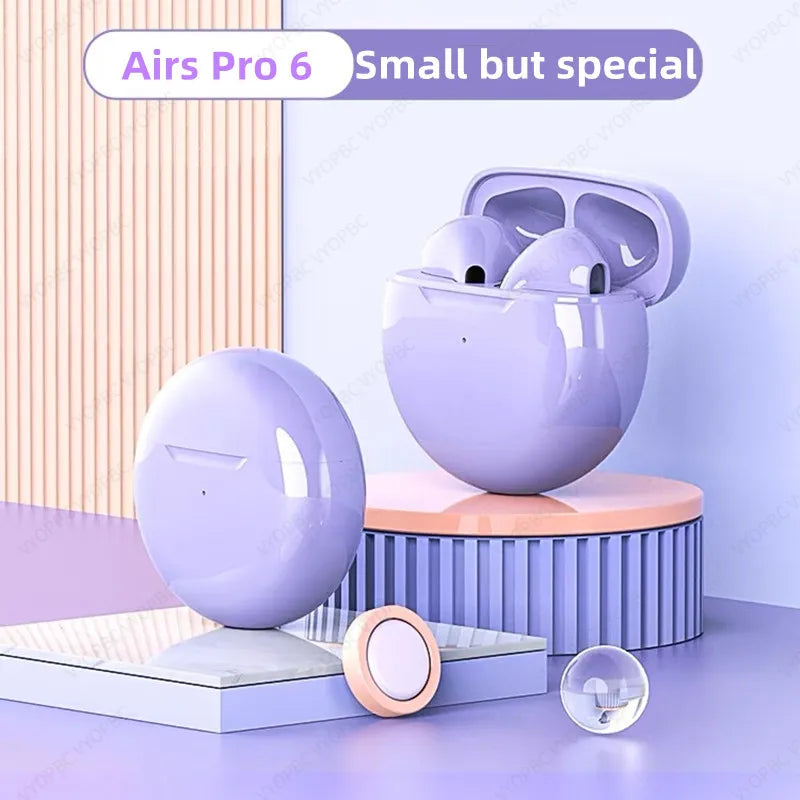 NUOVO Originale Air Pro 6 TWS Cuffie Senza Fili Fone Auricolari Bluetooth Mic Pod Auricolari In Ear Auricolari Sport Auricolare Per Xiaomi