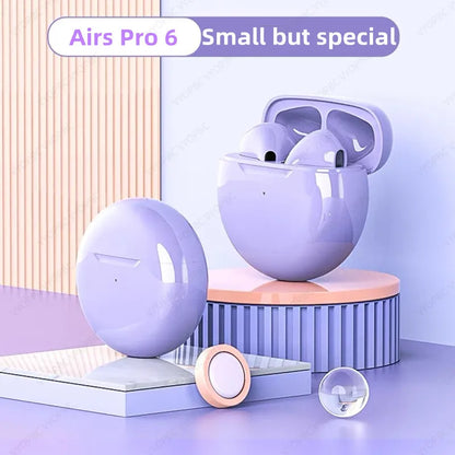 KS NUOVO Originale Air Pro 6 TWS Cuffie Senza Fili Fone Auricolari Bluetooth Mic Pod Auricolari In Ear Auricolari Sport Auricolare per Xiaomi