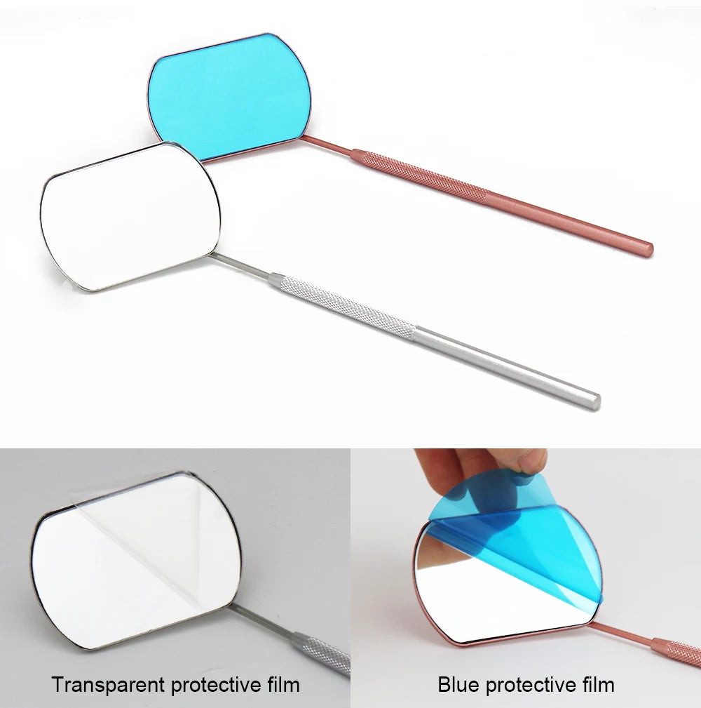 1 Pcs Grafting Eyelash Extensions Checking Mirror Stainless Steel Material Hand Held Makeup Tools Supplier