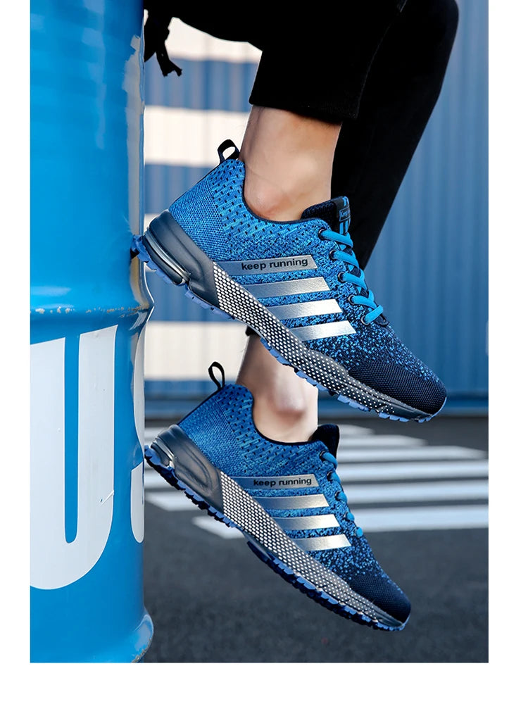 Men's and women's flats fashion casual sneakers couple walking shoes plus size breathable fitness running shoes men shoes