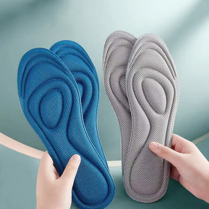 4pcs Memory Foam Orthopedic Insoles for Shoes Men Women Nano Antibacterial Deodorization Insole Sweat Absorption Running Cushion