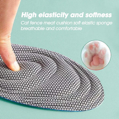 4pcs Memory Foam Orthopedic Insoles for Shoes Men Women Nano Antibacterial Deodorization Insole Sweat Absorption Running Cushion