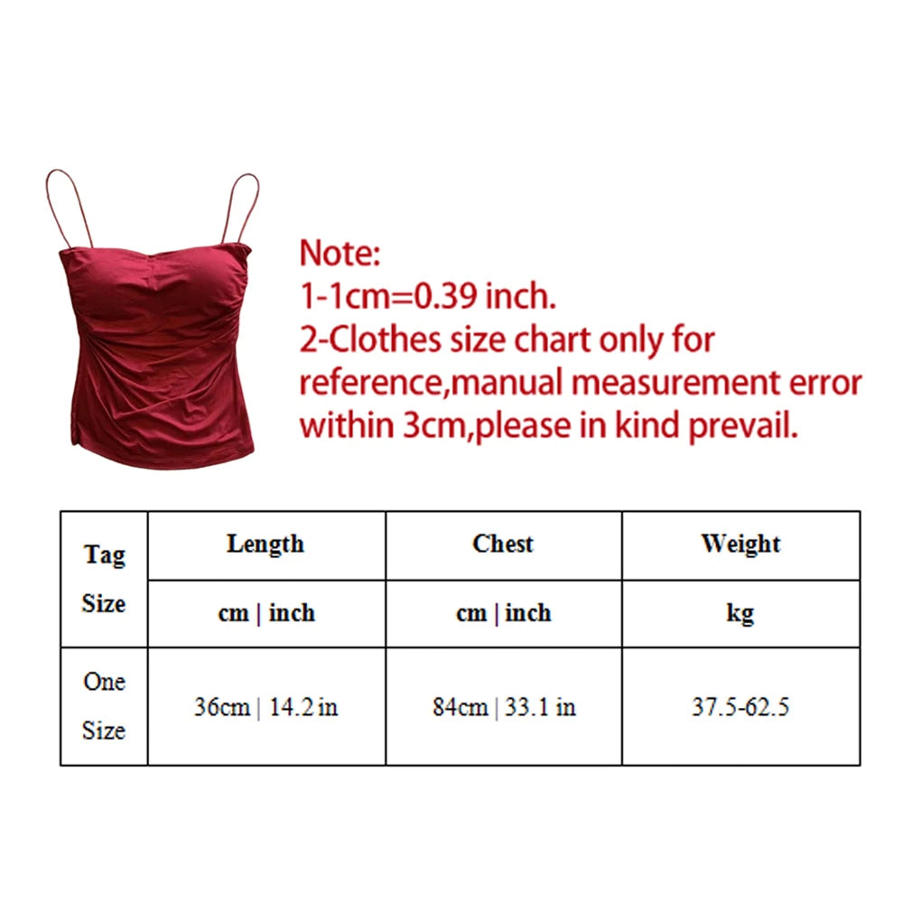 Top Female Sexy Bras Spaghetti Strap Crop Tops Camisole Wirefree Brassiere Underwear Top Tank Top Y2K Camis With Built In Bra