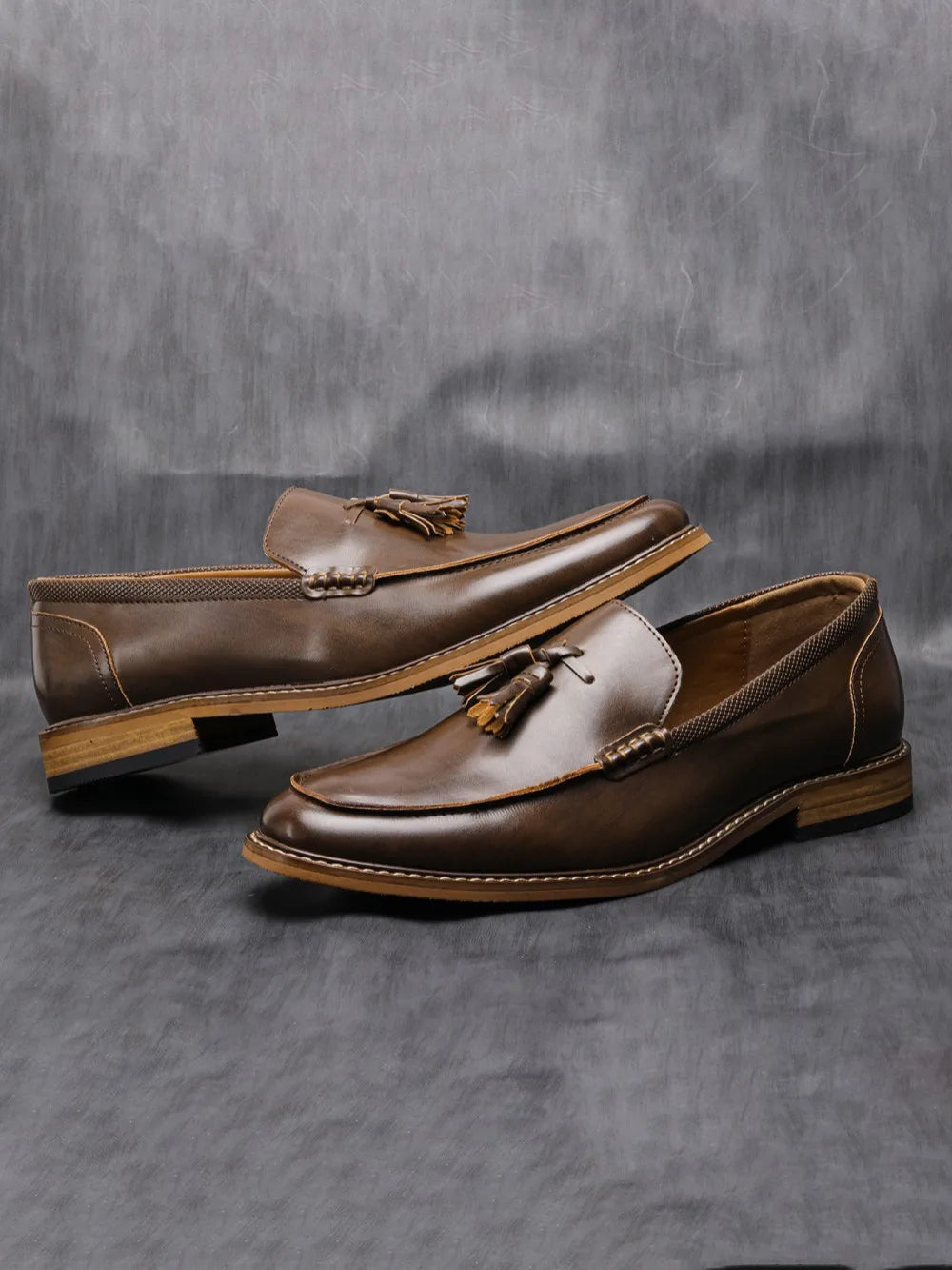 American Style Man Casual Shoes Comfortable Fashion Luxury loafers Men Leather Shoes#Al701