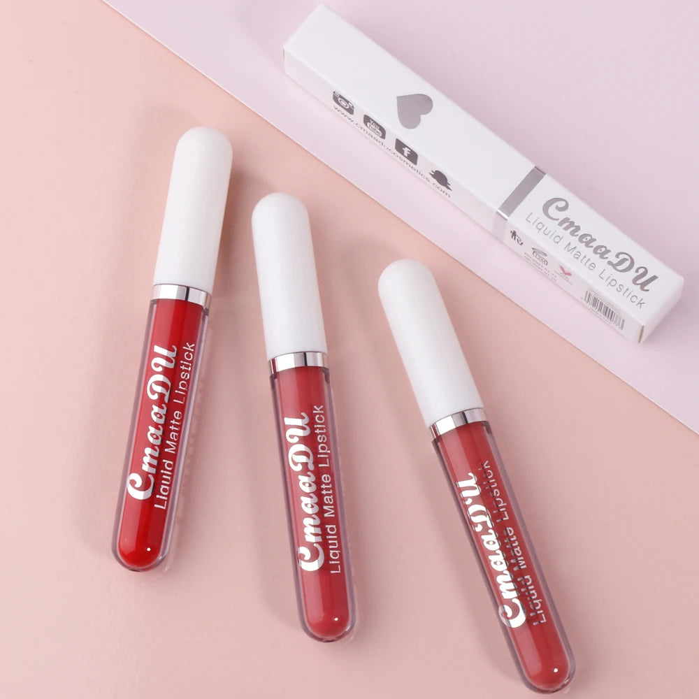 CmaaDu 18 Matte Mist Lip Glaze Long-lasting waterproof Moisturizing Lip Gloss Natural Healthy Lipstick