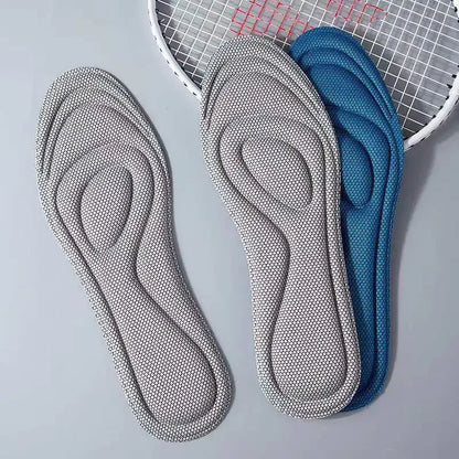 4pcs Memory Foam Orthopedic Insoles for Shoes Men Women Nano Antibacterial Deodorization Insole Sweat Absorption Running Cushion