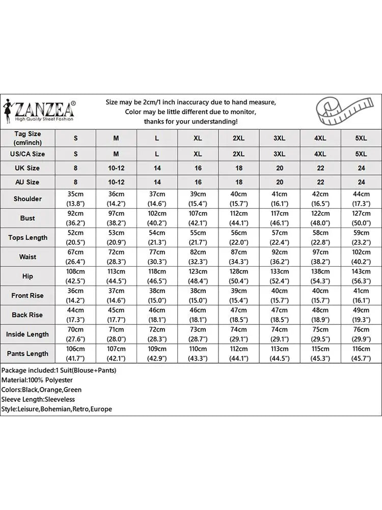 ZANZEA Women Casual Tracksuits OL Work Fashion Wide Leg Trousers 2024 Summer Pant Sets Solid Color Vest Top 2pcs Outfits