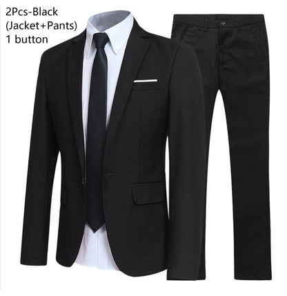 Suits Wedding For Men Blazers Set Elegant  3 Pieces Business Luxury  Formal Vest Pants Full Coats 2023 Jackets Free Shipping