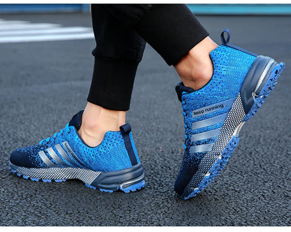 Men's and women's flats fashion casual sneakers couple walking shoes plus size breathable fitness running shoes men shoes