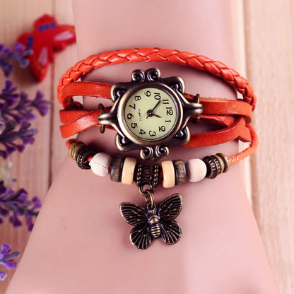 Women Watch Leather Wrapped Bracelet Women Quartz Wristwatch Ladies Clock Gift Watch relojes de mujer